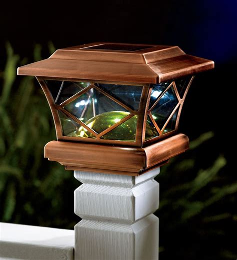 4 x 4 solar post cap lights|brightest solar deck post lights.